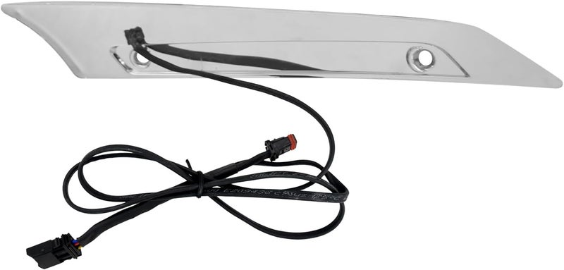 CARGLETRUE Motorcycle Windshield Trim LED Lights Windscreen Fairing Turn Signa Lamps Fit for Harley Touring Road Glide FLTRXS FLTRK FLTRX 2015-2024, Windshield LED Fit for Road Glide FLTRX 2015-up Chrome - Image 5